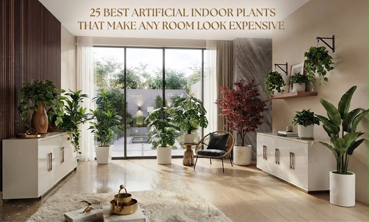 25 Best Artificial Indoor Plants That Make Any Room Look Expensive