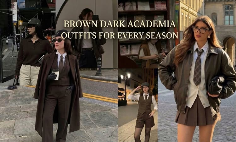 30 Brown Dark Academia Outfits for Every Season