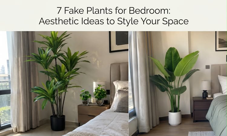 ⁠7 fake plants for bedroom decor and aesthetic interior styling ideas⁠